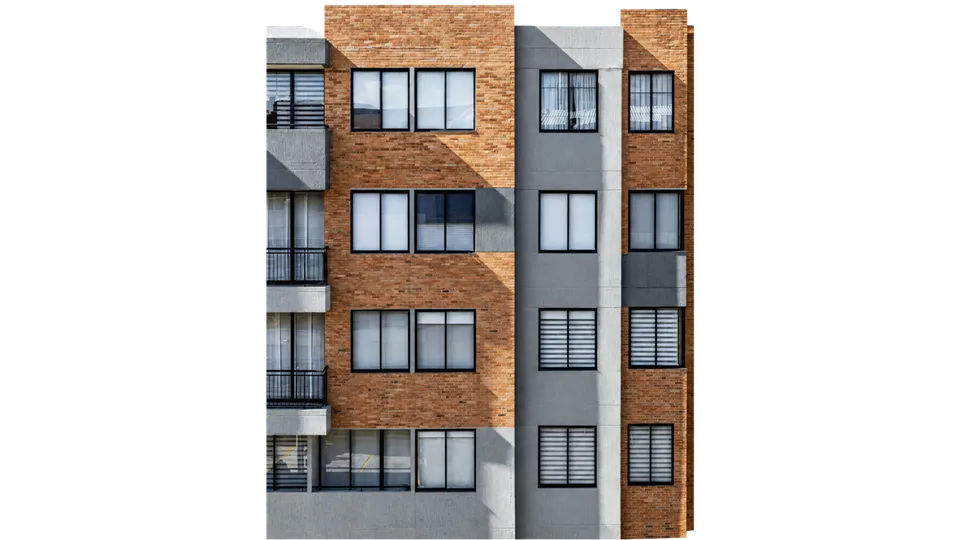 Fachada residencial moderna