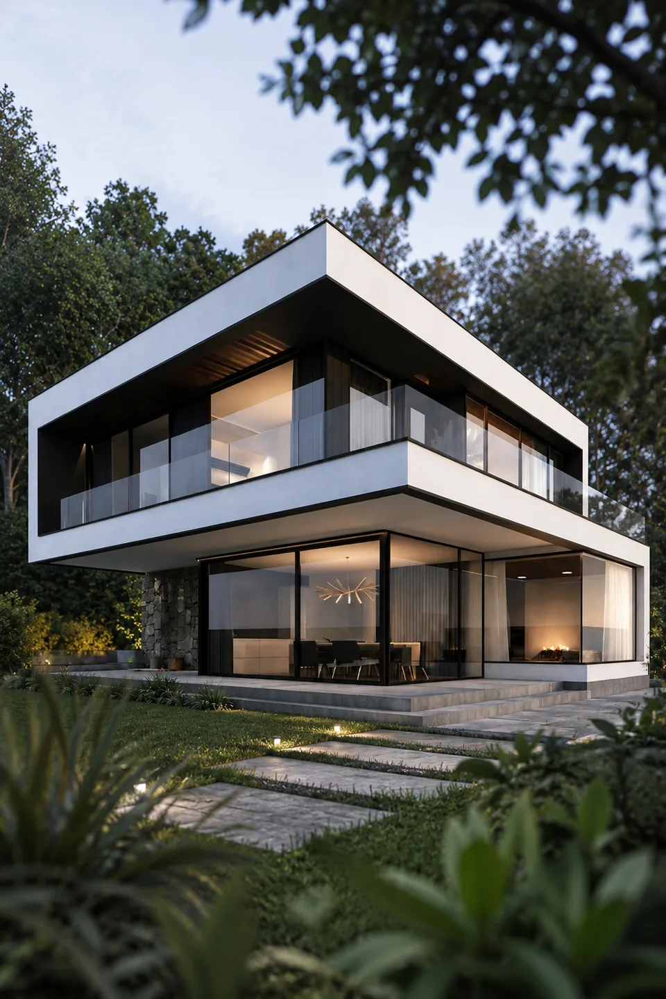 Fachada residencial moderna